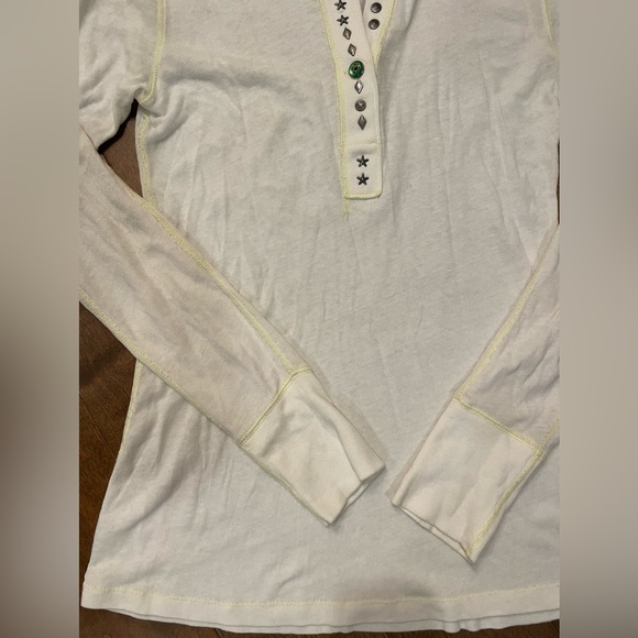 Free People long sleeve Henley tee - Picture 2 of 6